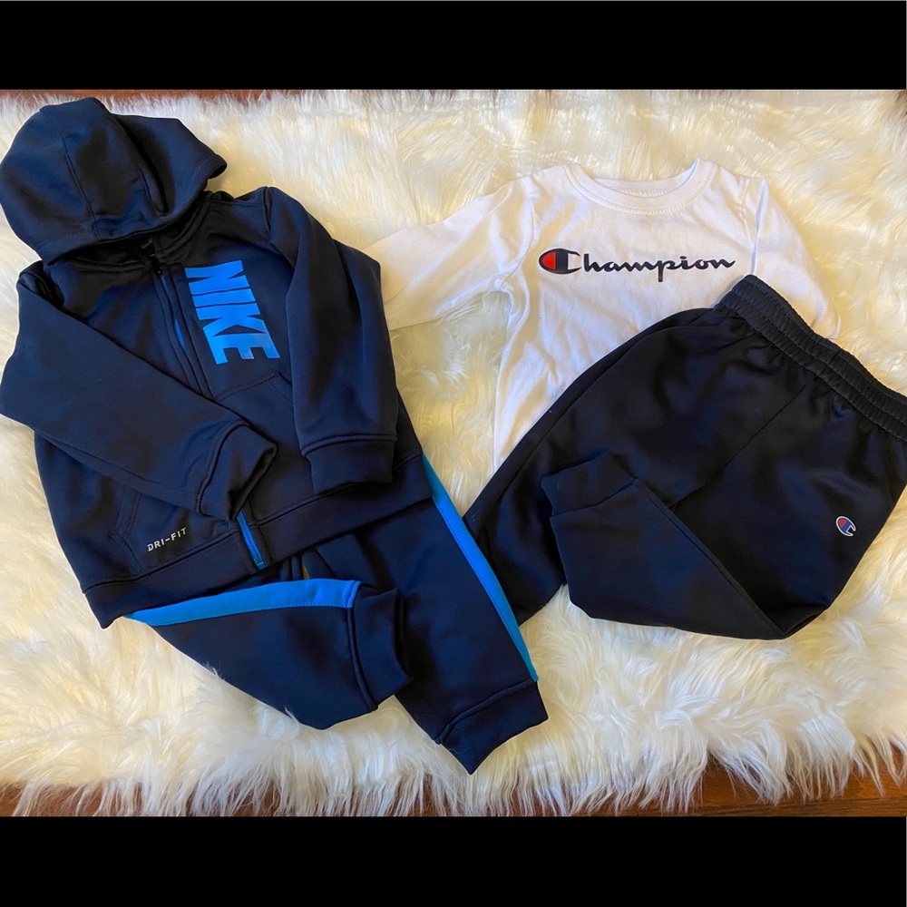 Toddler Nike & Toddler Champion sweatsuit